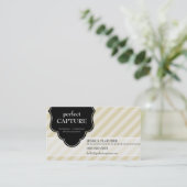 cool carte de visite audacieux capturé bande d'or (Debout devant)