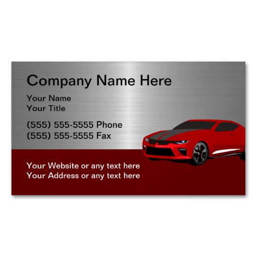 Cool Carte de visite automobile (devant)