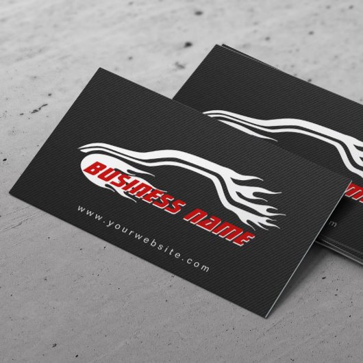 Cool Cartes de visite automobiles en fibre de carb