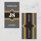 Cool Cartes de visite Monogrammes (Devant / Derrière)