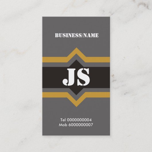 Cool Cartes de visite Monogrammes (Devant)