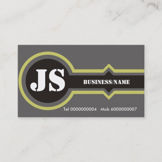 Cool Cartes de visite Monogrammes (Devant)