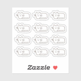 Cool Cartoon Cats Custom-Cut Vinyl Stickers