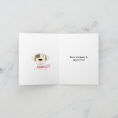 Cool Cartoon Dog Dank je Bedankkaart (Binnen)