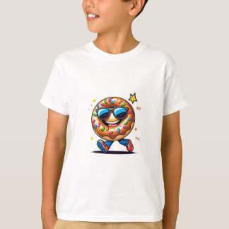 Cool Cartoon Donut Boys’ T-Shirt – Leuk en kleurri