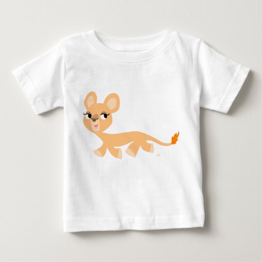 Cool Cartoon Lioness Baby T-shirt (Voorkant)
