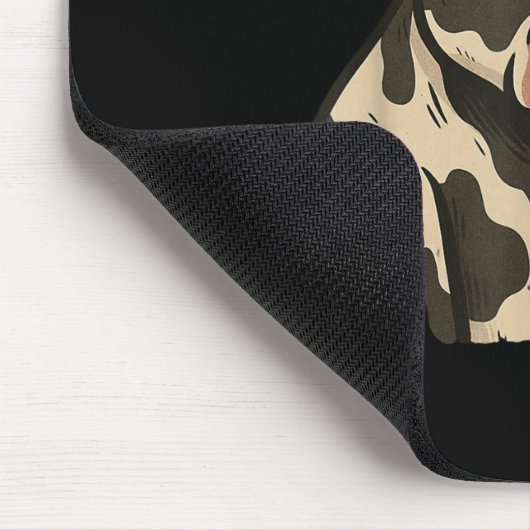 Cool Cash Cow Bruh Sungles Money Funny Animal Cow Muismat (Hoek)