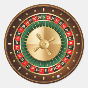 Cool Casino wiel partij Ronde Sticker