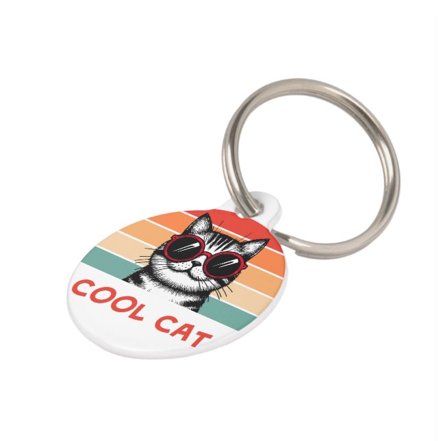 Cool cat 2 huisdierpenning (Zijkant)