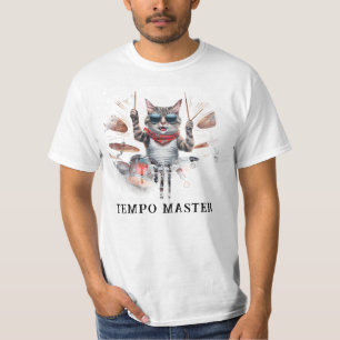 *~* Cool Cat AP91 DRUMMER Kleur Percussionist T-shirt