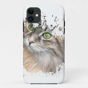 Cool Cat Artwork Beste cadeau voor kattenliefheb iPhone 11 Hoesje