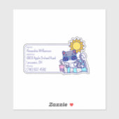 Cool Cat Bagage ID Sticker (Vel)