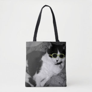 Cool Cat Canvas tas