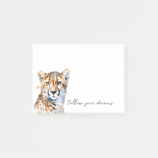 Cool Cat Cheetah Post-it® Notes (Voorkant)