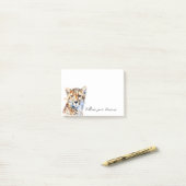Cool Cat Cheetah Post-it® Notes (Op bureau)