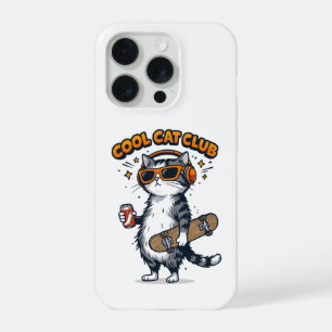 Cool Cat Club iPhone 15 Pro Hoesje
