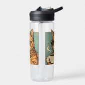 Cool Cat Coffee Retro Style Design for Cat Lovers Waterfles (Links)