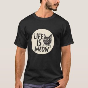 Cool Cat Costume voor Meow Lovers T-shirt