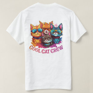 Cool Cat Crew Assorted Katten Dragen Zonnebril T-shirt