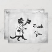 Cool Cat Custom Dank u Briefkaart (Voorkant / Achterkant)