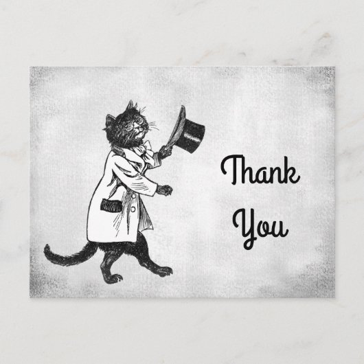 Cool Cat Custom Dank u Briefkaart (Voorkant)