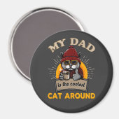 Cool cat dad magneet (Voorkant / Achterkant)