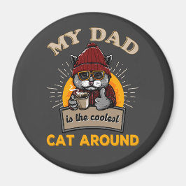 Cool cat dad magneet