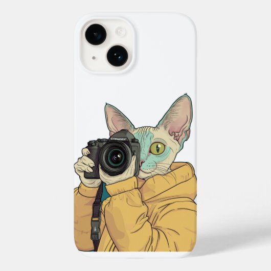 Cool Cat Fotograaf Case-Mate iPhone Case (Achterkant)