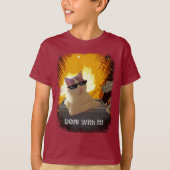Cool Cat gaat ermee om T-shirt (Voorkant)