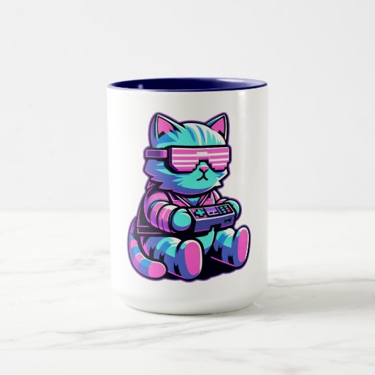 Cool Cat Gamer Mok (Midden)