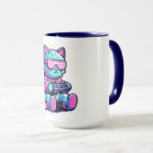 Cool Cat Gamer Mok (Voorkant rechts)