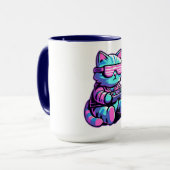 Cool Cat Gamer Mok (Voorkant links)