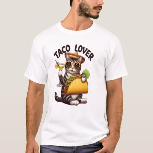 Cool Cat Genieten Taco Dinsdag T-shirt