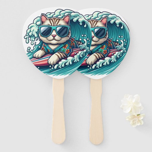 Cool cat handwaaier (Voorkant en achterkant)