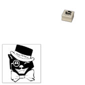 Cool Cat.  Happy Halloween Rubber Stamp Rubberstempel (Gestempeld)