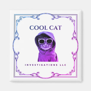 Cool Cat Investigations LLC magnet Magneet