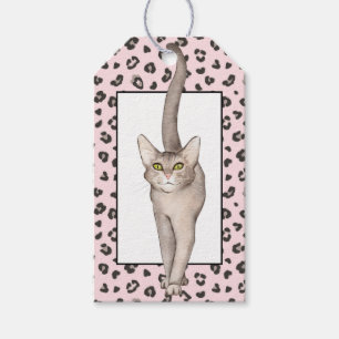 Cool Cat Leopard Print Cft Label Cadeaulabel