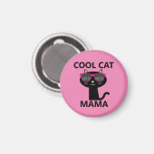 COOL CAT MAMA, CAT MOM MAGNETS (Recto/Verso)