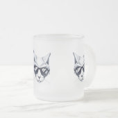 Cool Cat met zonnebril Mok - Uniek & Stijlvol (Voorkant rechts)