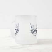 Cool Cat met zonnebril Mok - Uniek & Stijlvol (Voorkant links)