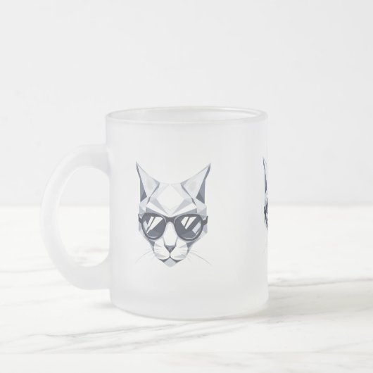 Cool Cat met zonnebril Mok - Uniek & Stijlvol (Links)