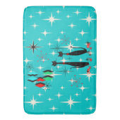 Cool Cat Mid Century Modern Atomic Era Bath Mat (Voorkant Verticaal)