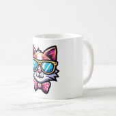 Cool Cat Mug – Quirky Cartoon Coffee Cup (Devant droit)