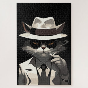 Cool Cat Noir: Elegante en mysterieuze kat Legpuzzel