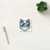 Cool Cat Post-it® Notes – Stylish Feline Memo Pads (Bureau)