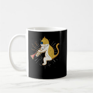 Cool Cat-speelster voor Clarinet Design Hippy Hips Koffiemok
