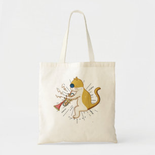 Cool Cat-speelster voor Clarinet Design Hippy Hips Tote Bag