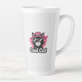 Cool Cat Swagger Latte Mok (Rechts)