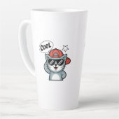 Cool Cat Swagger Latte Mok (Linkerhoek)
