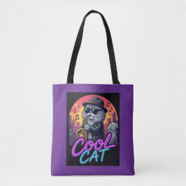 Cool Cat Trombone Player Music Quote Tote Bag